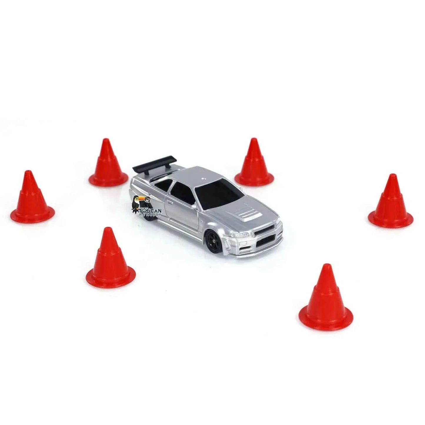 RTR RC Dift Race Car 1/43 Scale 4WD Gyro Four-wheel Drive Radio Control High Speed Model 2.4G Racing Drifting Cars Gifts Toys