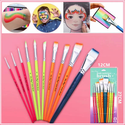 10pcs Multifunctional Art Painting Brushes Set Artist Art Painting Hook Line Watercolor Gouache Oil Painting Brush Art Supplies