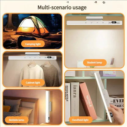 Touch Table Lamp Magnetic Desk Lamp Bulit-in Rechargeable Battery for Reading Cabinet Mirror Bedside Rechargeable Night Lights
