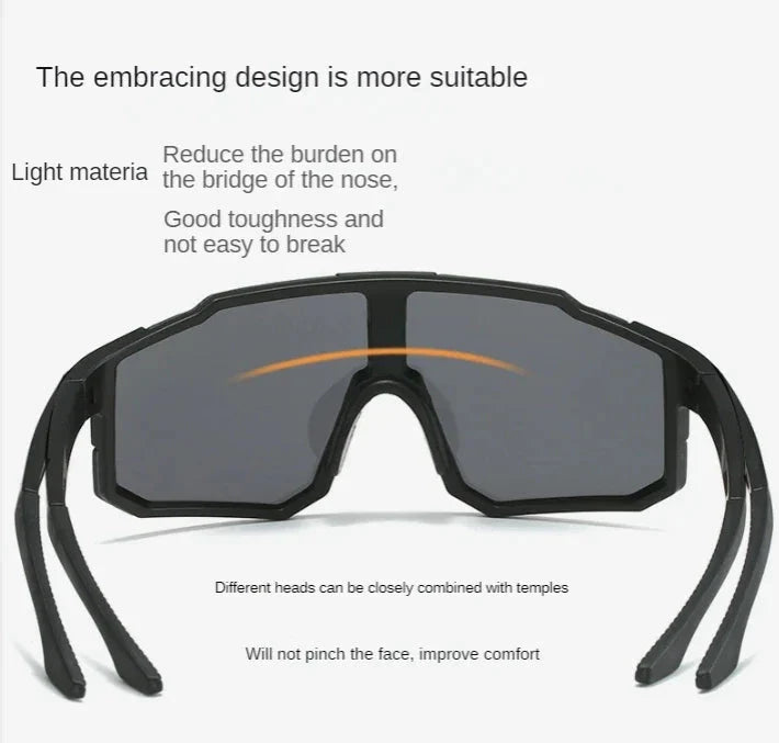 Cycling Sunglasses Sports Cycling Glasses Bike Eyewear MTB Dark Glasses Outdoor  Bicycle Goggles for Men Women Sunglasses UV400