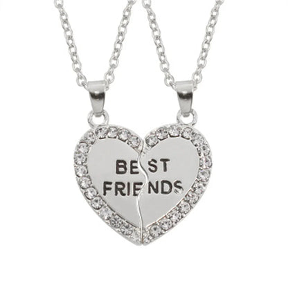 New Best Friends Necklace For Women Girls Broken Heart Puzzle Musical Note Pendant Necklaces BFF Friendship Forever Jewelry Gift