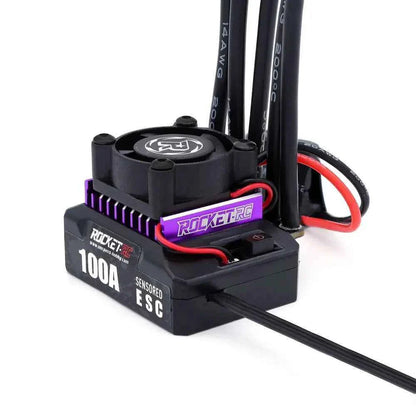 ROCKET RC 100A ESC w/ CH10 540 Motor 10.5T 13.5T 17.5T 21.5T Sensored Brushless Combo for 1/10 1/12 RC Drift Racing Car Parts