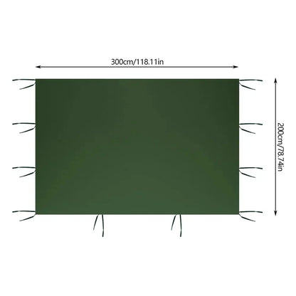 3x2m Waterproof Gazebo Awning Sunshade - Durable Oxford Sun Shade Sail for Camping & Garden