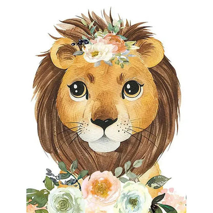 GATYZTORY Paint By Number For Kids Painting Animal And Flower 20x20cm Decorative Paintings Kill Time Easy Hand Painting