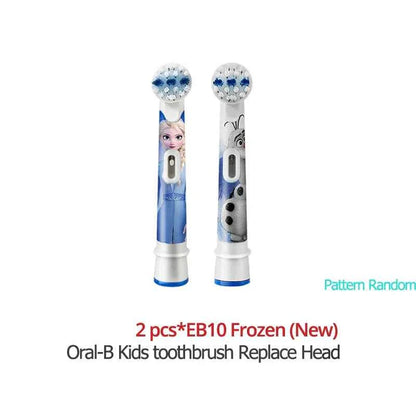 Oral B Children Electric Toothbrush Heads Frozen Utral Soft Tooth Brush Heads Round Brush Heads 2/3/4 hedas for 3-12 years old
