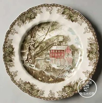 British Friendship Village series, decorative plates, Western food plates