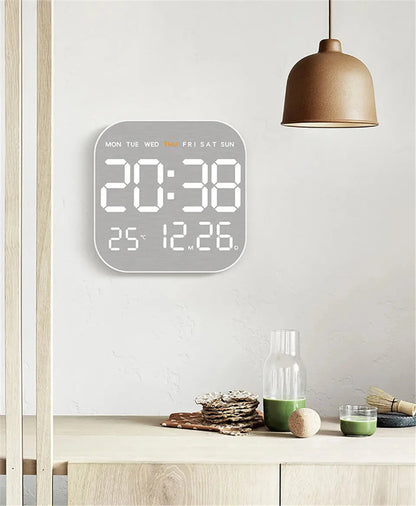 Mirror Brushed Finish Wall Clock Premium Modern Home Wall Clock