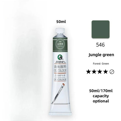 Maries Oil Paint 50ML Oil Painting Art Creation Pigment Large Oil Paint Paint Single Commonly Used 24 Colors