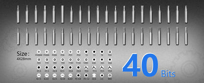 50 in 1 Precision Electric Screwdriver Set Multi-Function Power Tool with Magnetic Torx Phillips Bits for iPhone Glasses Watches