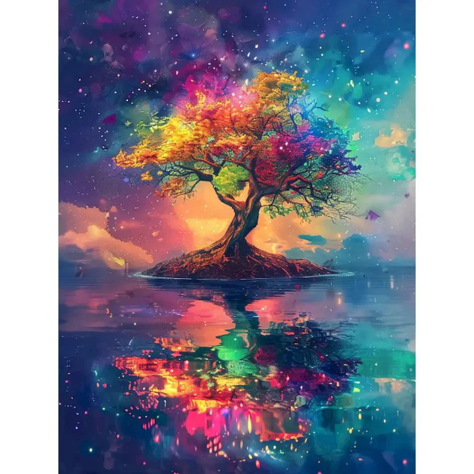 DIY Paint by Numbers Kit for Adults - Natural Scenery & Botanical Canvas Art