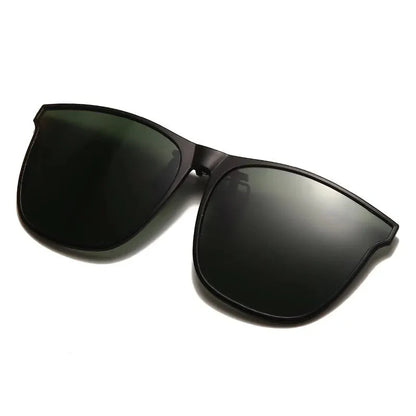 Polarized Clip On Sunglasses Men Photochromic Car Driver Goggles Night Vision Glasses Anti Glare Vintage Square Glasses
