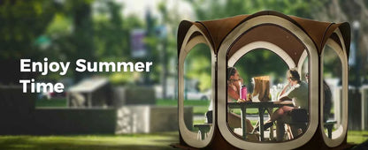 Oxford Screen Pop Up House Room Tent Canopy Sun Shade Shelter Portable Gazebo for Patio Backyard Deck and Outdoor Activities