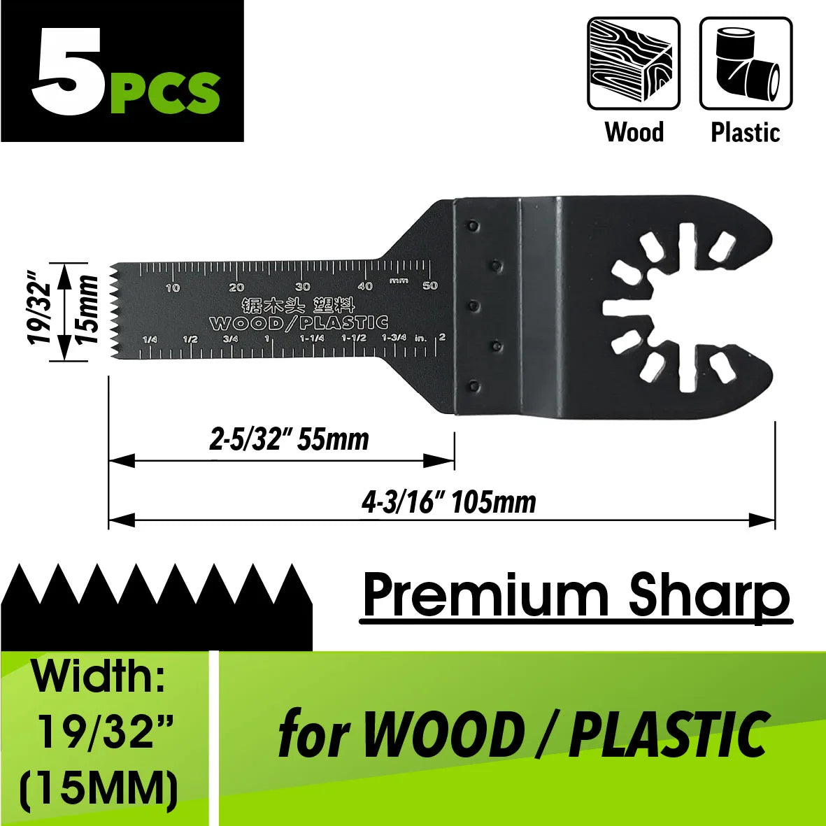 Oscillating Saw Blades Kit，Multitool Blades - Compatible with Milwaukee Dewalt  Worx Skil AEG Ryobi