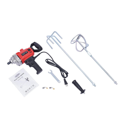 Drill Mixer Set with Spade Handle Electric Corded Mixing Drill Machine 2.4KW Concrete Mud Mixer