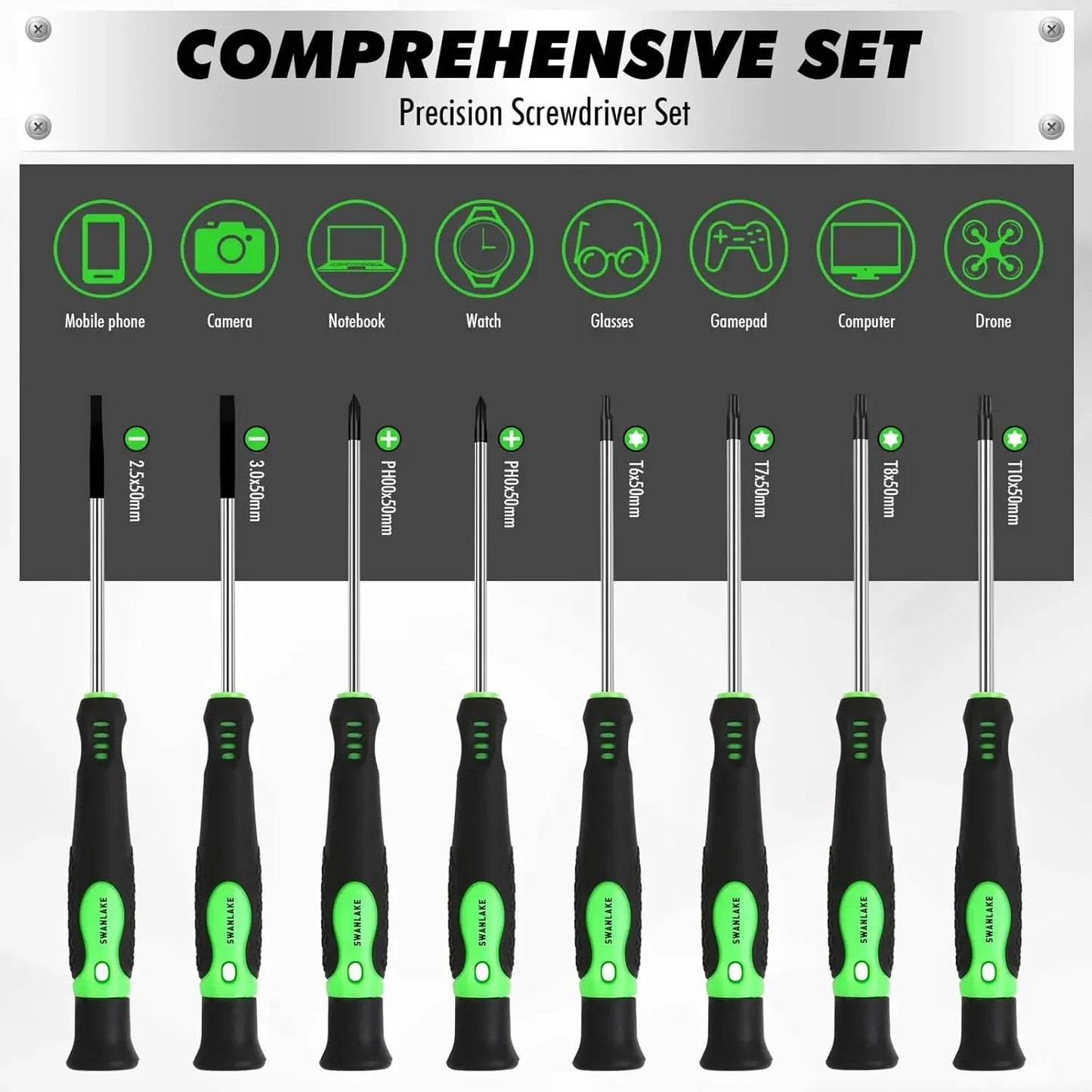 141-Piece Magnetic Screwdriver Set with Torx, Phillips, Hex Keys, Ratchet Handle & Bits for DIY Tools Gift