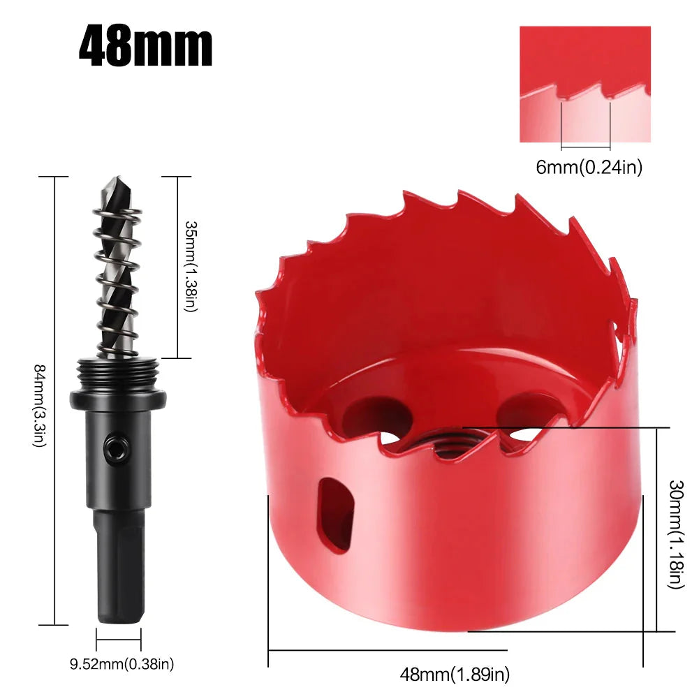 1pc 15-200mm M42 Bi-Metal Hole Saw HSS Drill Bit for Metal Iron Aluminum Stainless Plastic DIY Wood Cutter Tools