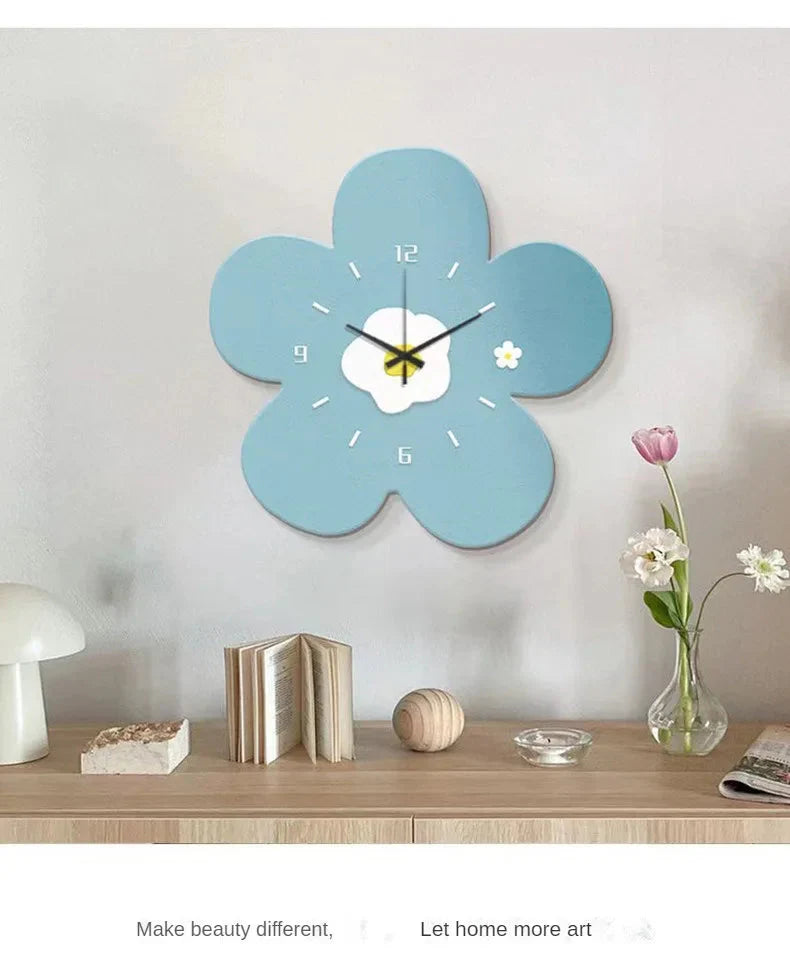 Light Decorative Clock Hanging Restaurant Simple Creative Crystal Porcelain Wall Hanging Clock Quiet Room Clock