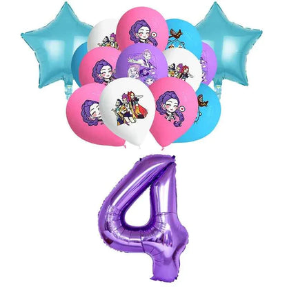K-Pop Demon Hunters Birthday Decorations Girls Birthday Party Tableware Balloons Set Cup Plates Girls Favor Kpop Warriors Supply