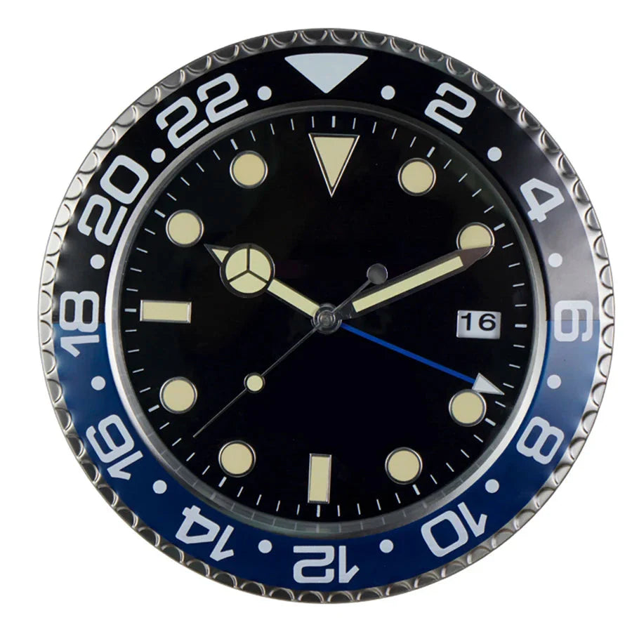 Metal Creative Art Design Digital Luminescent Clock 13"