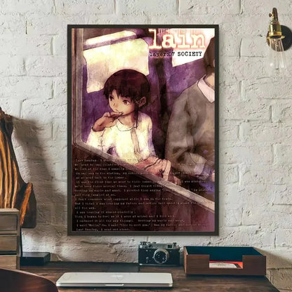 Painting By Numbers for Adult  S-Serial Experiments L-Lain Anime Cute Oil Paint By Number Home Decor