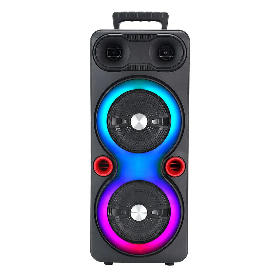High Power Portable Karaoke Partybox Wireless Bluetooth Dual Speakers Outdooor Heavy Bass Subwoofer 6.5-inch Soundbar