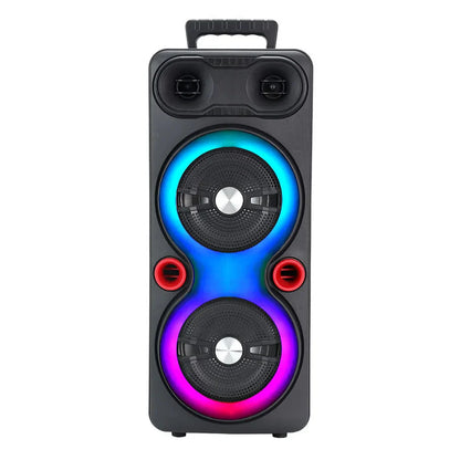 High Power Portable Karaoke Partybox Wireless Bluetooth Dual Speakers Outdooor Heavy Bass Subwoofer 6.5-inch Soundbar