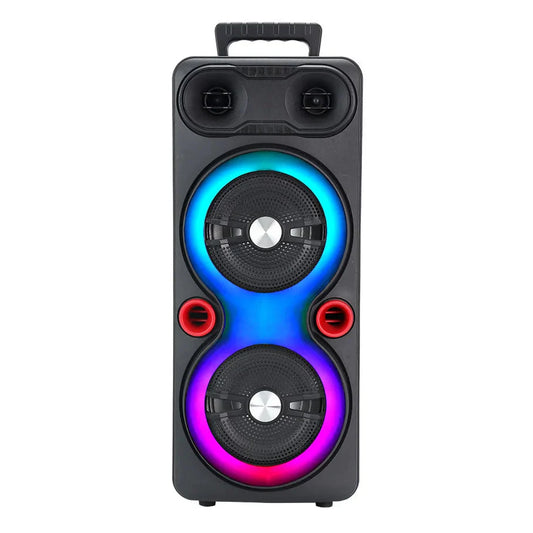 High Power Portable Karaoke Partybox Wireless Bluetooth Dual Speakers Outdooor Heavy Bass Subwoofer 6.5-inch Soundbar