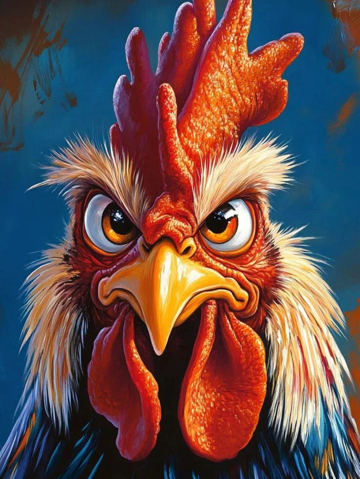 Pictures By Numbers Chicken Animal Paint Kit For Adults Digital Painting Oil Painting For Living Room Home Interesting Gift