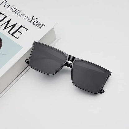 Men's Sunglasses For Uv Protection While Driving. 2025 New Style Square Frame Fashionable Sunglasses 2050