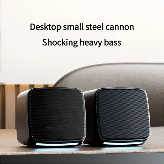 SOREX E-1078 Ultra-Portable USB Multimedia Speakers - 2.0 Channel 6W Stereo Sound for Laptop & PC