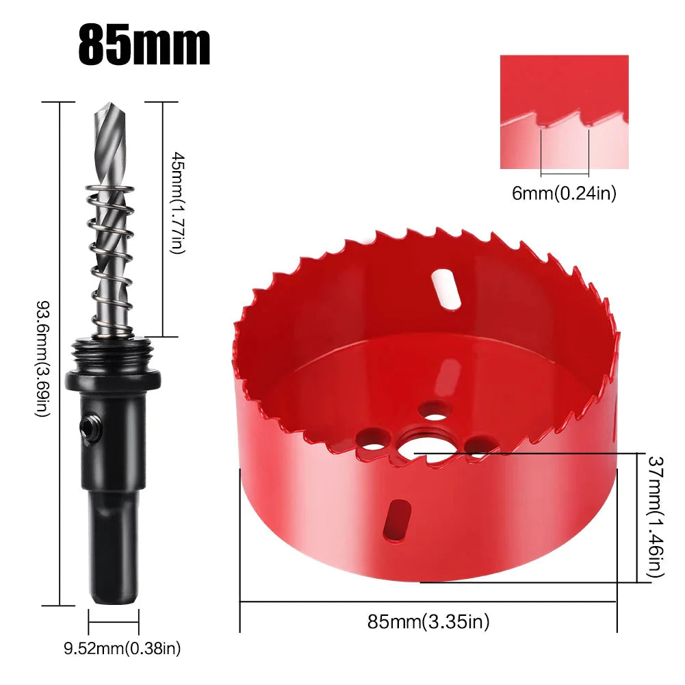 1pc 15-200mm M42 Bi-Metal Hole Saw HSS Drill Bit for Metal Iron Aluminum Stainless Plastic DIY Wood Cutter Tools