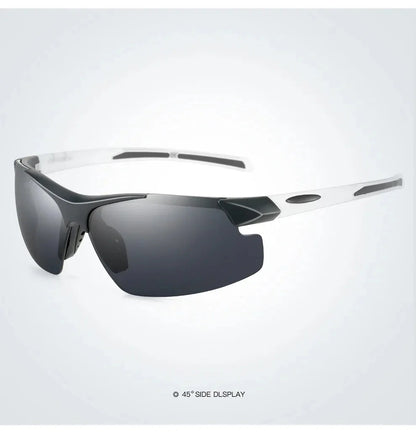 Men Sports Sunglasses Riding Mirror Wind Frameless Glasses Driving Dazzle Colour Outdoor Motorcycle Running Fishing Travel