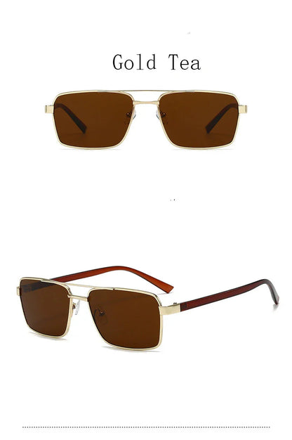 Square Sunglasses For Men Women Fashion Classic Retro Vintage Trend Design Brown Lens UV400 Sun Glasses Male Female Eyewear 2026