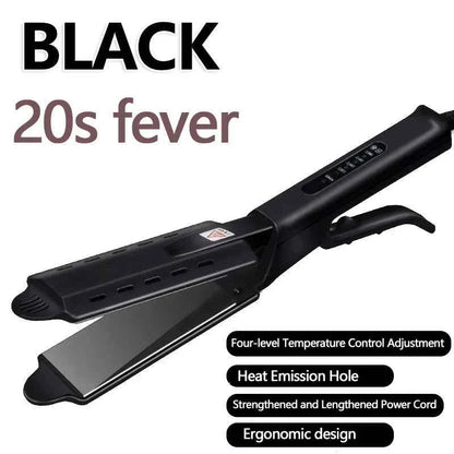 Dual Use Hair Straightener Curling Iron 4 Temperature Settings Portable Styling Tool for Straightening Curling Air Bangs