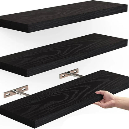 Floating Shelves For Wall,16In Wood Wall Shelf For Room Decor/Storage/Display,For Bedroom,Bathroom,Living Room,Kitchen