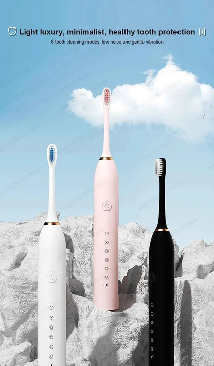 Xiaomi Mijia Sonic Electric Toothbrush Smart Timing Tooth Brush Teeth Whitening Fast Charging Base Toothbrush Replacement Head