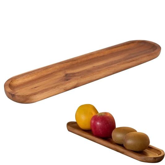 Wooden Platters Long Tray Walnut Bowl/tray Dessert Plate Snack Dried Fruit Plate Oval Tea Tray Fruit Snacks Food Storage Tray