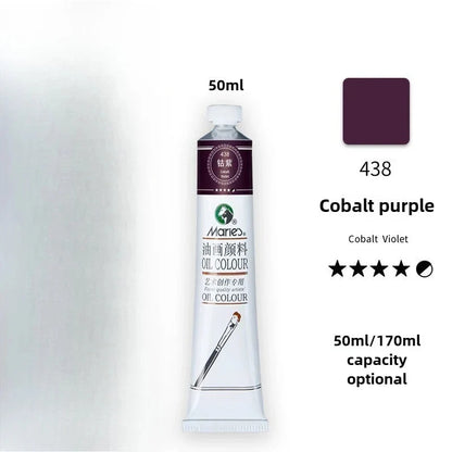 Maries Oil Paint 50ML Oil Painting Art Creation Pigment Large Oil Paint Paint Single Commonly Used 24 Colors