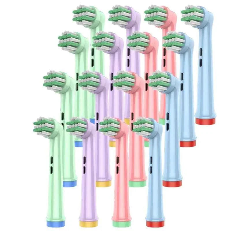 20/16/8/4PCS EB-10A/EB10-X Soft Bristle Kids Toothbrush Head Compatible For Oral b