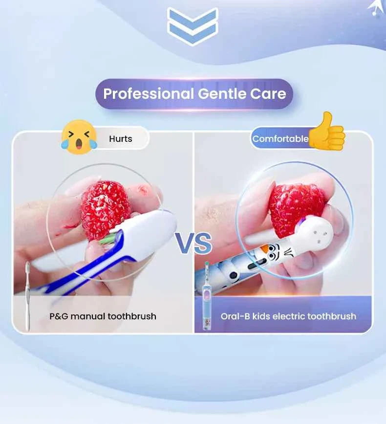 Oral-B Kids Electric Toothbrush Oral B D103 Marvel's Spiderman Frozen , Soft toothbrush bristles for Kids 3+