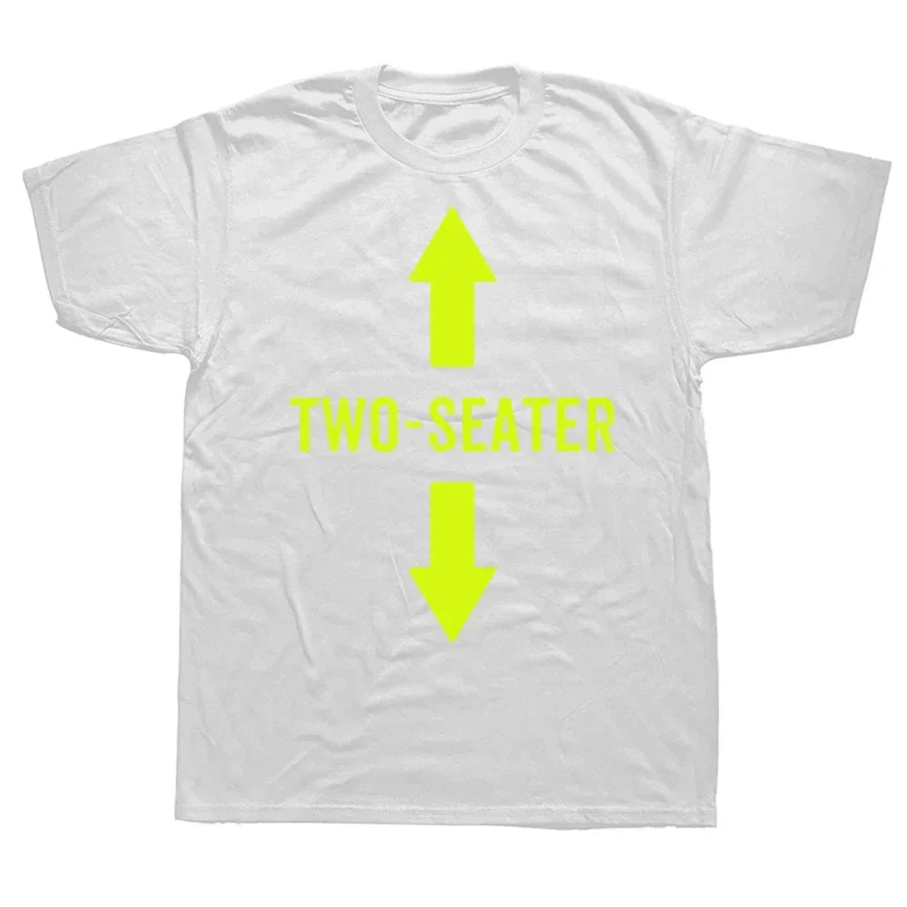 Two Seater T Shirts Graphic Cotton Streetwear Short Sleeve 2 Seater Dad Adult Humor Gifts Summer Style T-shirt Mens Clothing