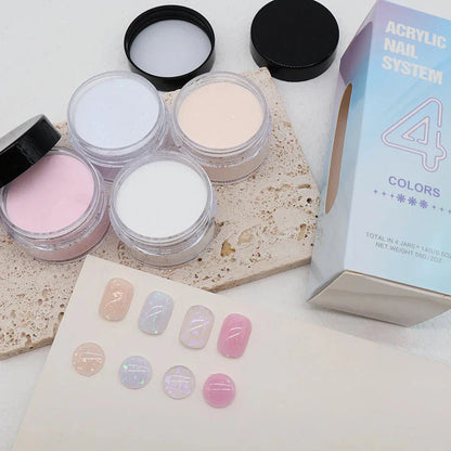Nail Kit Set Acrylic Powder Monomer Acrylic Liquid For Nail Extension Professional Gel Manicure Set False Nails Art Tools Set *&