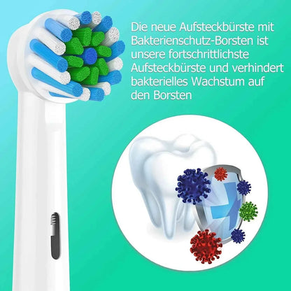 4pcs Toothbrush Head Compatible with Braun Oral B Electric Toothbrush, Replacement Brush Heads for Oral B Vitality Pro 1000 2000