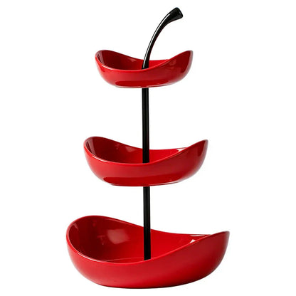 Fruit Plate Home Living Room Coffee Table Ornaments Candy Dish Placed Snack Tray Multi-layer High-grade Fruit Plate
