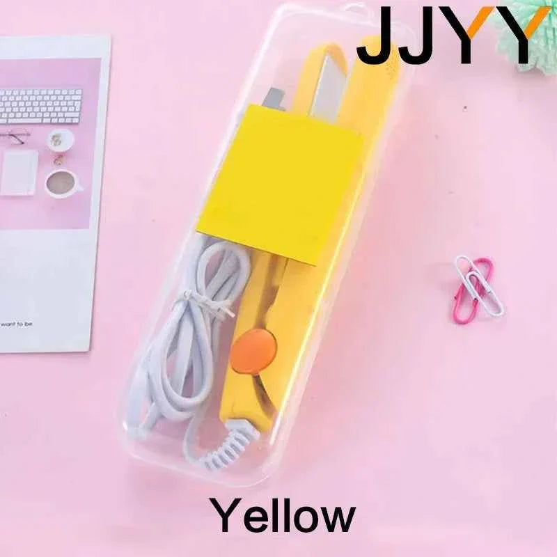 Mini Hair Curling Iron Straightener Small Electric Dual Purpose Bangs Splint for Straight Curly Hair