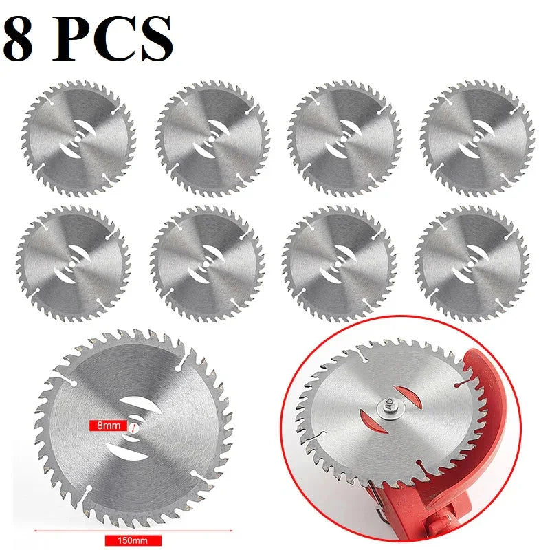 150 mm 40 Teeth Metal Grass Trimmer Heads Blade Replacement Weed Eater Saw Blade Lawn Mower Fit Accessory for Garden Power Tool