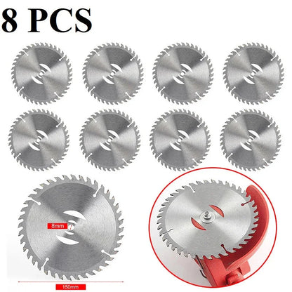 150 mm 40 Teeth Metal Grass Trimmer Heads Blade Replacement Weed Eater Saw Blade Lawn Mower Fit Accessory for Garden Power Tool
