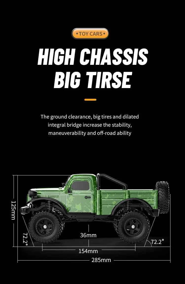 RC Car C8813 Full Proportional Throttle Pickup Truck Model Remote Control Toy 4WD Climbing Off-Road Rc Remote Control Car Gift
