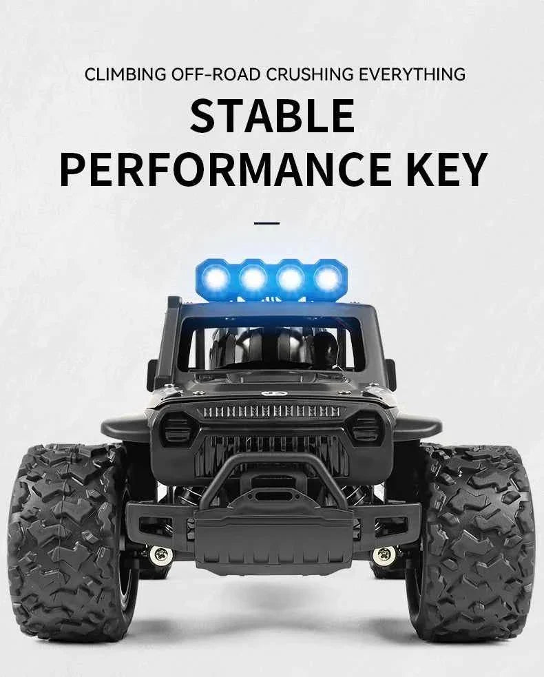 RC Off road Truck 1/16 4WD RTR Durable Beginner All Terrain RC Car High Speed 20Km/h Remote Control Monster Truck Adult Gift Toy