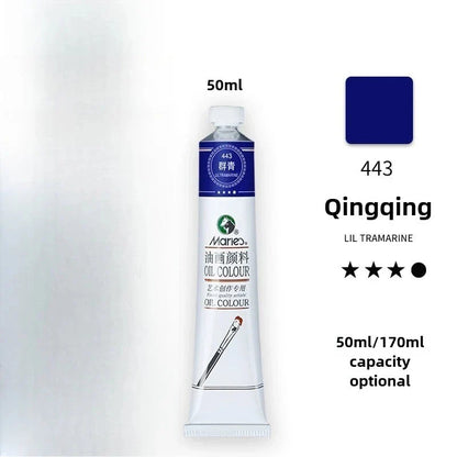 Maries Oil Paint 50ML Oil Painting Art Creation Pigment Large Oil Paint Paint Single Commonly Used 24 Colors